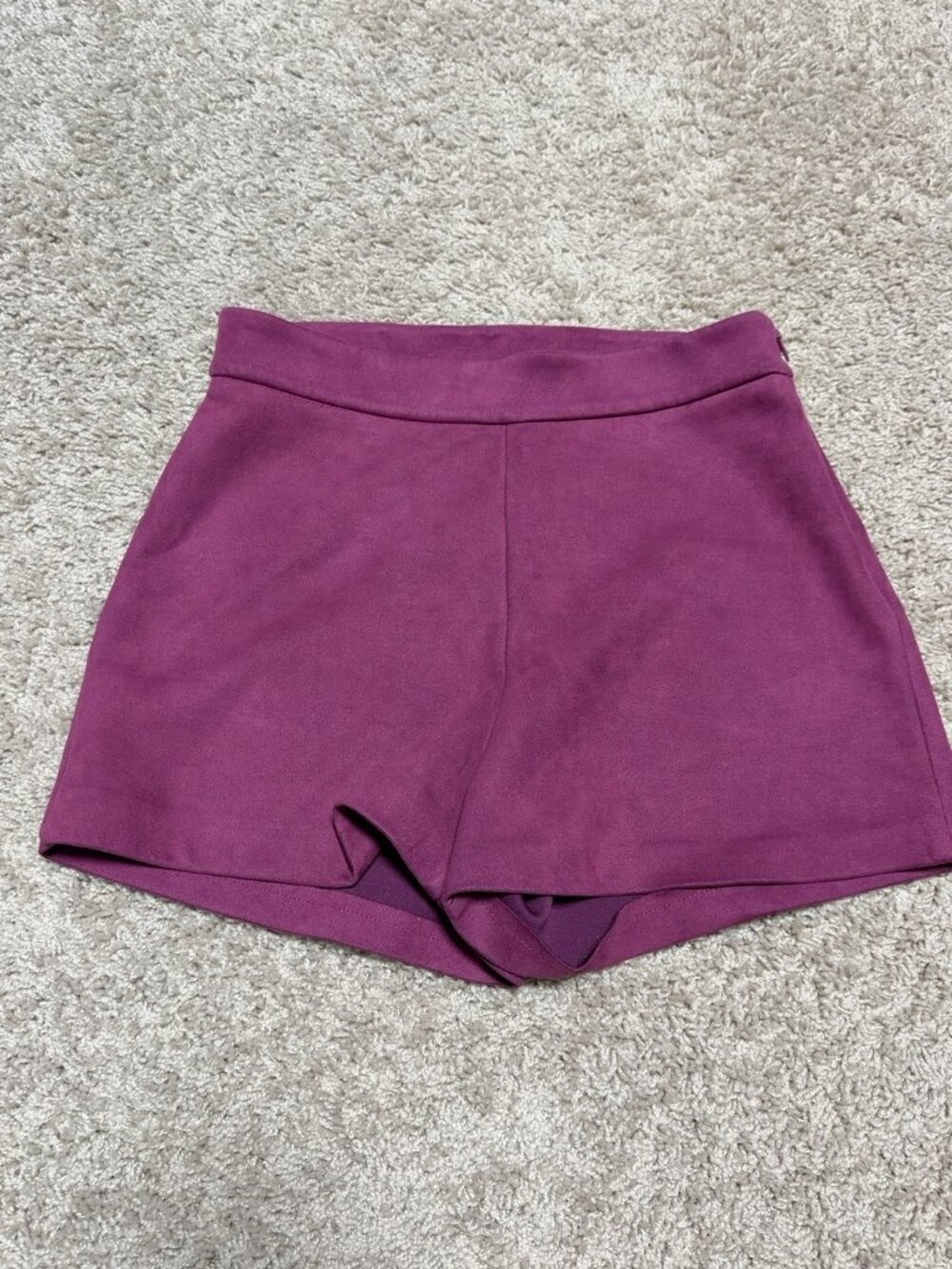 Zara Magenta High Waisted Shorts